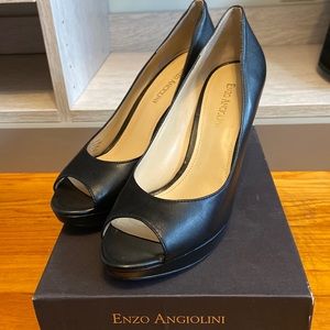 Enzo Angiolini BRAND NEW black open toe-Eademario pump